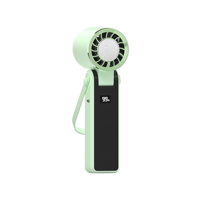 Portable Rechargeable Handheld Cooling Fan Lightweight Compact with LED Battery Display and Multiple Speed Settings