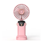 Portable Table Fan Battery Operated with LED Display and Multiple Speeds