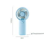 Portable Mini Handheld Fan Rechargeable Battery Multiple Speeds Compact Travel Cooling