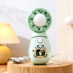 Portable Handheld Fan with Bear Design USB Rechargeable Lightweight Personal Fan