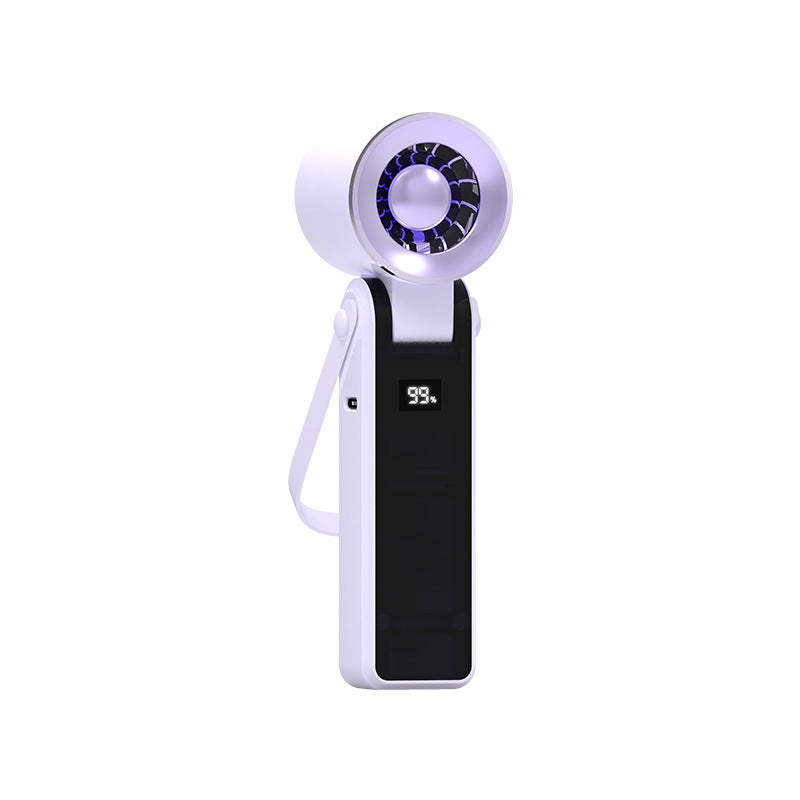 Harrow Portable Rechargeable Handheld Cooling Fan Lightweight Compact with LED Display
