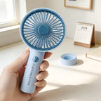 Rechargeable Handheld Fan USB Charging Detachable Stand Compact Portable Fan