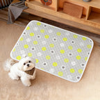 Harrow Unisex Pet Mat Polyester Non-Slip Backing Machine Washable Stylish Design