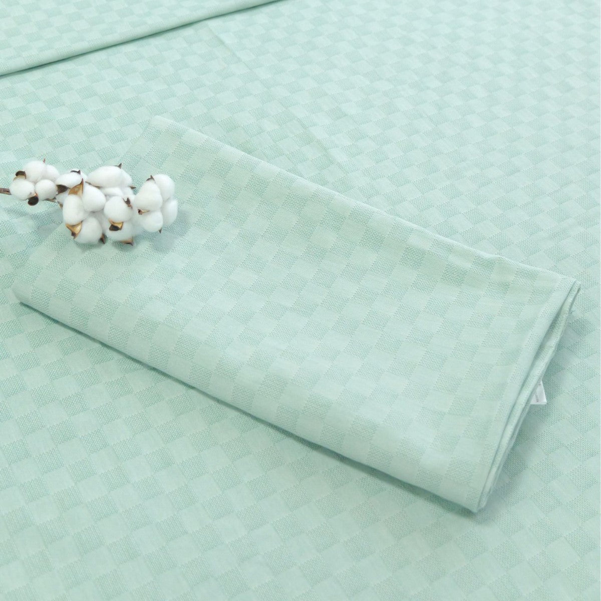 Bowlift Cooling Cotton Fabric Breathable Check Pattern for Clothing and Home Textiles