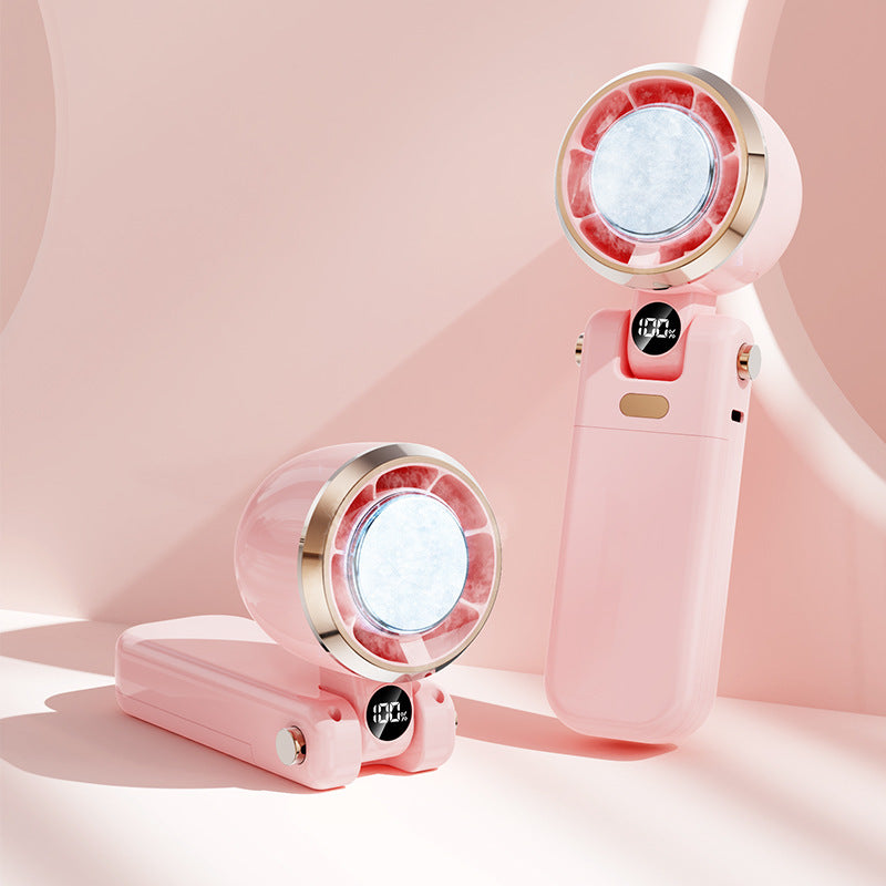 Portable Mini Air Cooler with Spray Function Compact Personal Fan