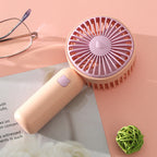 Portable Handheld Fan USB Rechargeable Lightweight Compact for Travel and Office