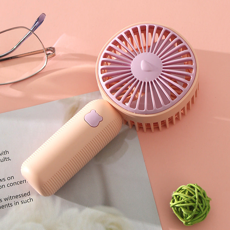 Portable Handheld Fan USB Rechargeable Lightweight Compact for Travel and Office