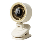 Adjustable Desktop Cooling Fan with 360-Degree Rotation and LED Display Portable Compact Desk Fan
