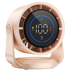 Smart Digital Air Circulator Fan with Touch Controls Multiple Speeds Adjustable Angle Energy Efficient