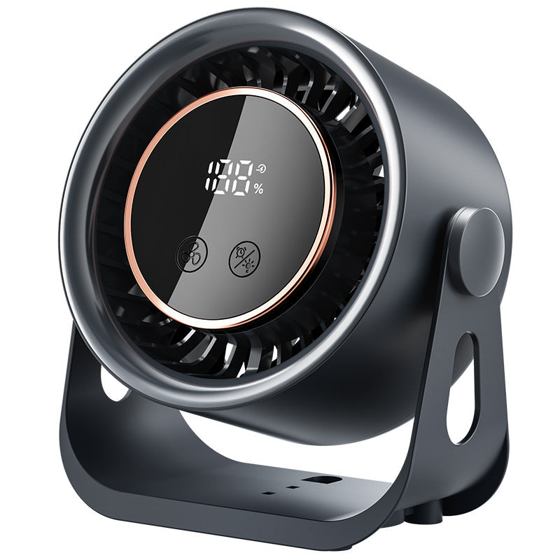 Portable Digital Air Circulator Fan Compact Lightweight Whisper-Quiet Adjustable Tilt