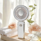 Portable Rechargeable Handheld Cooling Fan Lightweight Quiet Personal Fan