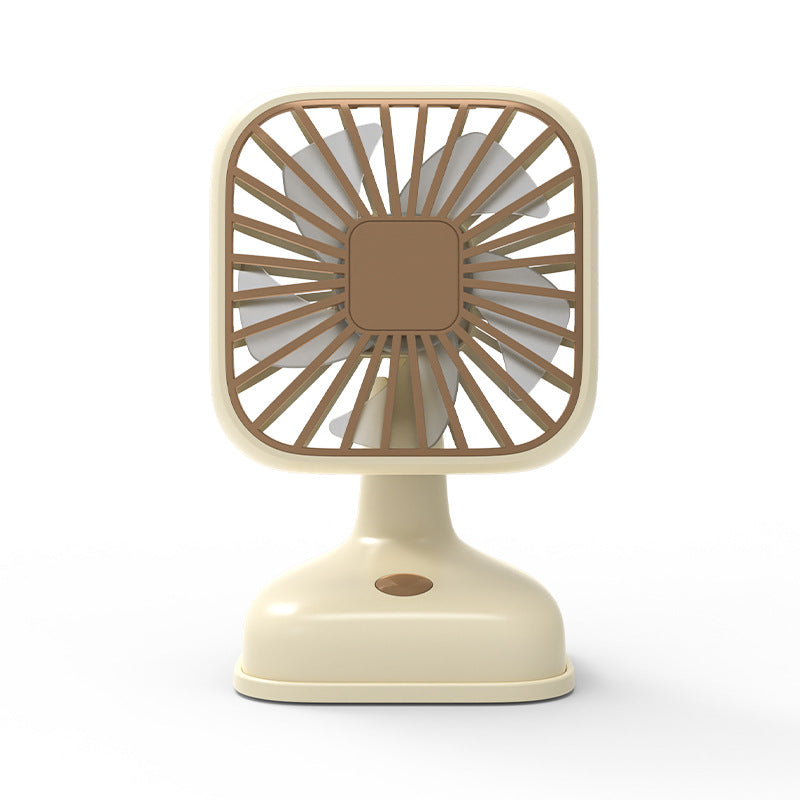 Portable Table Fan with Adjustable Head Quiet Motor Compact Design