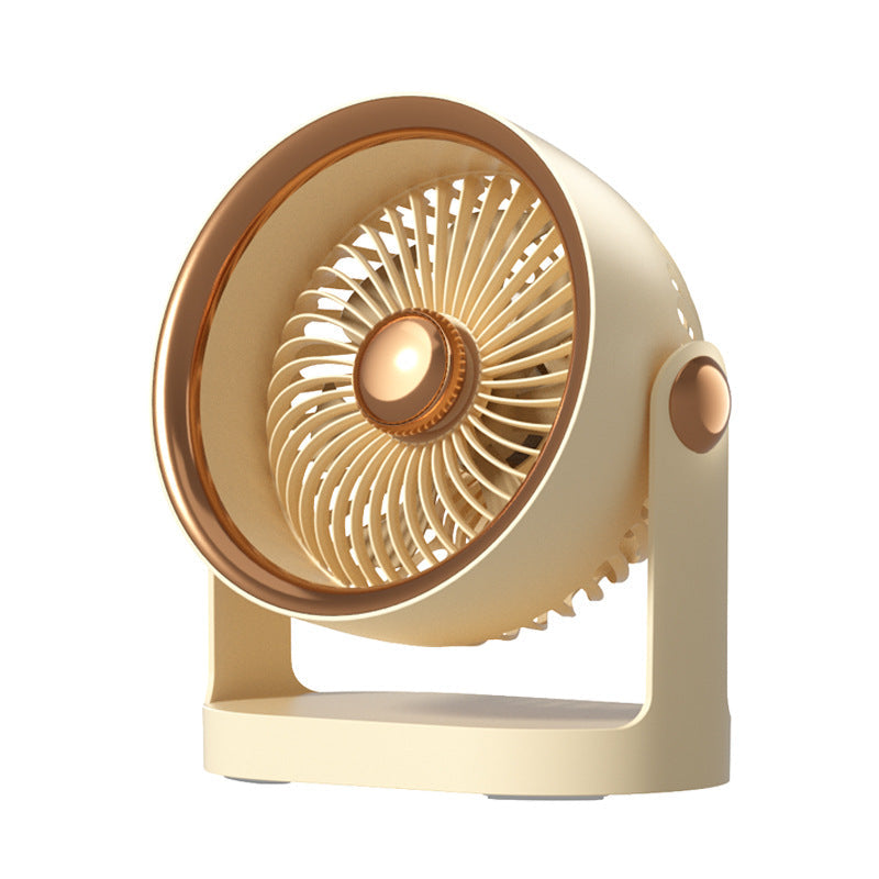 Portable Rechargeable Table Fan 4 Speeds 6-Hour Battery Compact Design