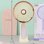 Portable Mini Fan USB Rechargeable Compact Personal Handheld Fan with Adjustable Speed