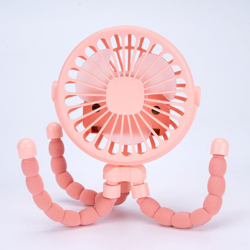 Harrow Portable Table Fan with Flexible Legs Rechargeable Battery Quiet Operation