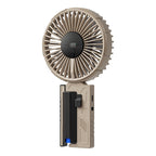 Portable Rechargeable Fan Lightweight Compact Adjustable Speed with LED Temperature Display