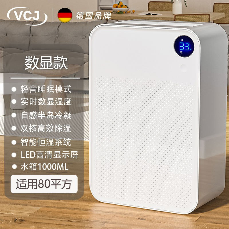 Compact Dehumidifier 500ml Tank Energy Efficient for Medium Rooms Up to 40m²