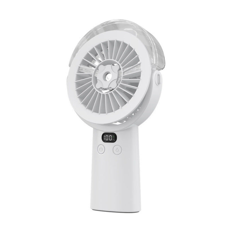 Portable Rechargeable Handheld Fan Digital Speed Control Compact Quiet Operation
