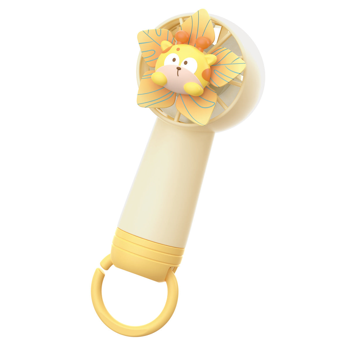 Portable Mini Fan with Animal Design USB Rechargeable Lightweight Handheld Fan for Women