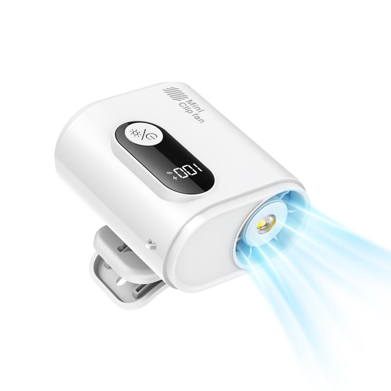 Portable Clip Fan Battery-Powered Wireless with Adjustable Speeds and LED Display