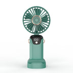 Portable Table Fan Battery Operated with LED Display and Multiple Speeds