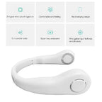 Portable Ergonomic U-Shaped Neck Cooling Fan Bladeless Hands-Free USB Rechargeable