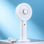 Women's Portable Handheld Fan with Powerful Battery and Cooling Spray Function USB Rechargeable