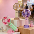 Portable Battery-Powered Hand Fan for Women Lightweight Quiet Operation Ergonomic Grip