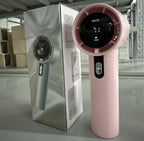 Harrow Portable Battery Operated Fan with Digital Display for Men Compact and Powerful Airflow