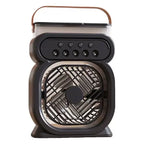 Portable Rechargeable Evaporative Desktop Air Cooler Fan with Leather Handle