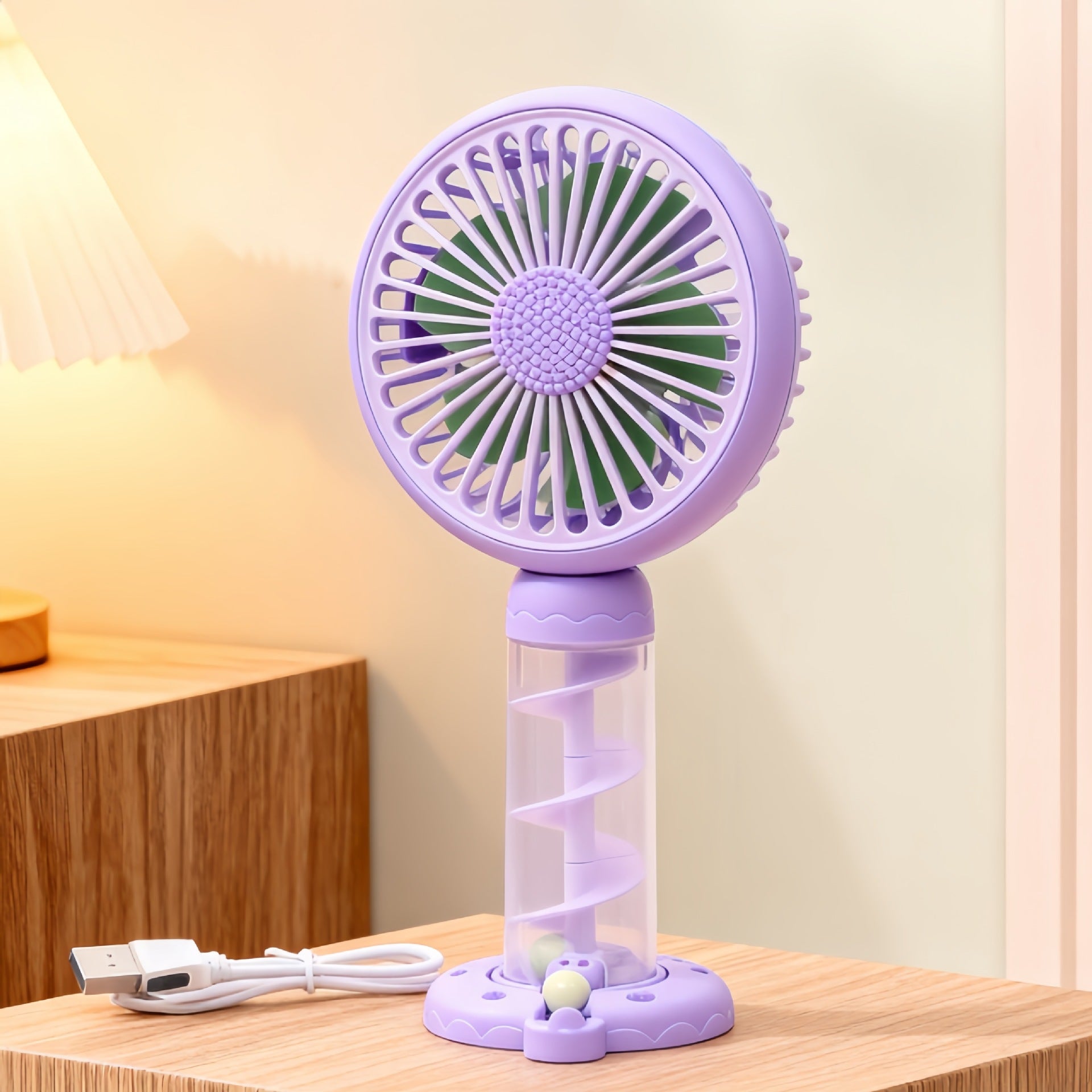 Harrow Portable USB Desk Fan Lightweight Quiet Adjustable Speed for Home Office