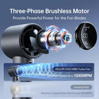 Rechargeable Cordless Hair Dryer Portable Handheld Digital Display Multi-Speed