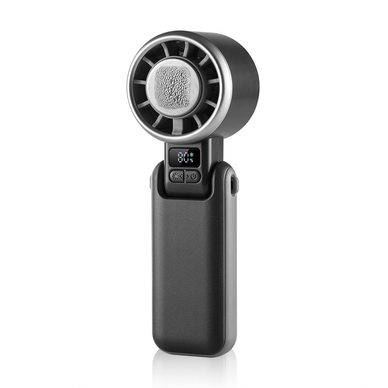 Portable Handheld Fan with LCD Display USB Rechargeable Variable Speed Control