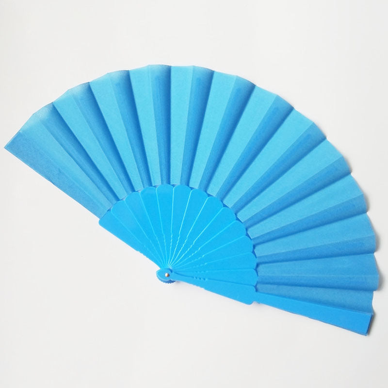 Ladies Hand Fan High-Quality Paper and Natural Wood Elegant Foldable Handheld Fan