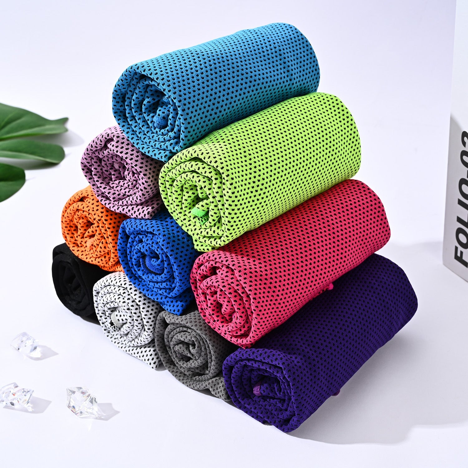 Ladies Breathable Sports Scarf Lightweight Perforated Design for Active Wear