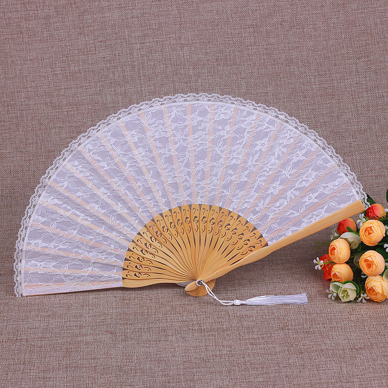 Ladies Lace Fan Elegant Filigree Lightweight Handheld Accessory