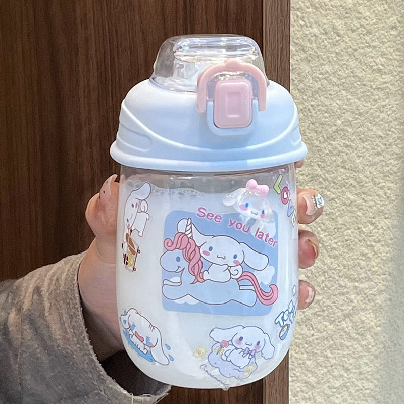 Playful BPA-Free Water Bottle With Leak-Proof Safety Closure for Women and Kids