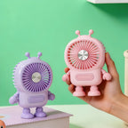 Portable Mini Fan Creative Robot Design Lightweight Handheld Personal Cooling Fan