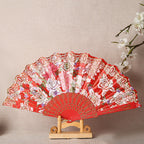 Ladies Hand Fan Elegant Floral Pattern Lightweight Portable Accessory