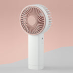 Portable Handheld Fan Rechargeable Battery Compact Quiet Operation Lightweight for Travel and Outdoor Use