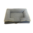 Harrow Dog Bed Soft Fabric Non-Slip Bottom Removable Cover Raised Sides Comfortable Design