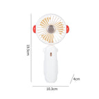Cute Character Portable Handheld Fan Adjustable Speed Rechargeable Battery Lightweight Quiet Operation