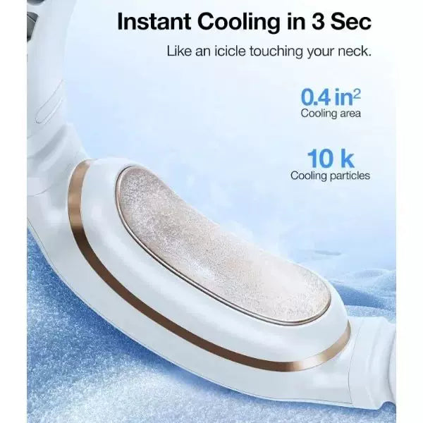 Bladeless Ergonomic Neck Air Cooler USB Rechargeable Adjustable Vents Unisex One Size