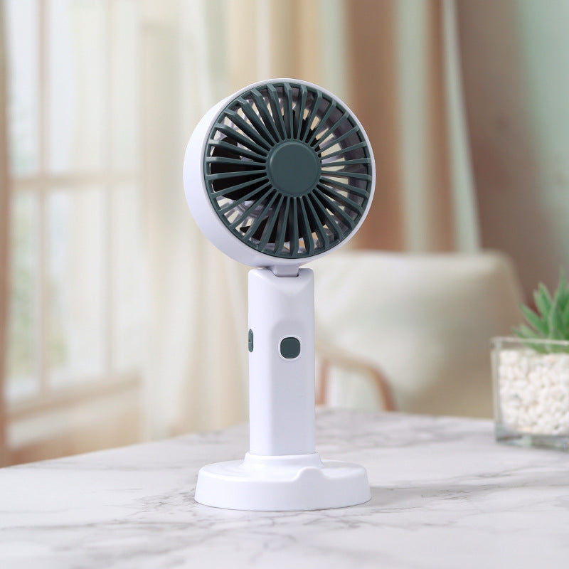 Portable Mini Fan with Flexible Tilt USB Rechargeable Compact Travel Fan
