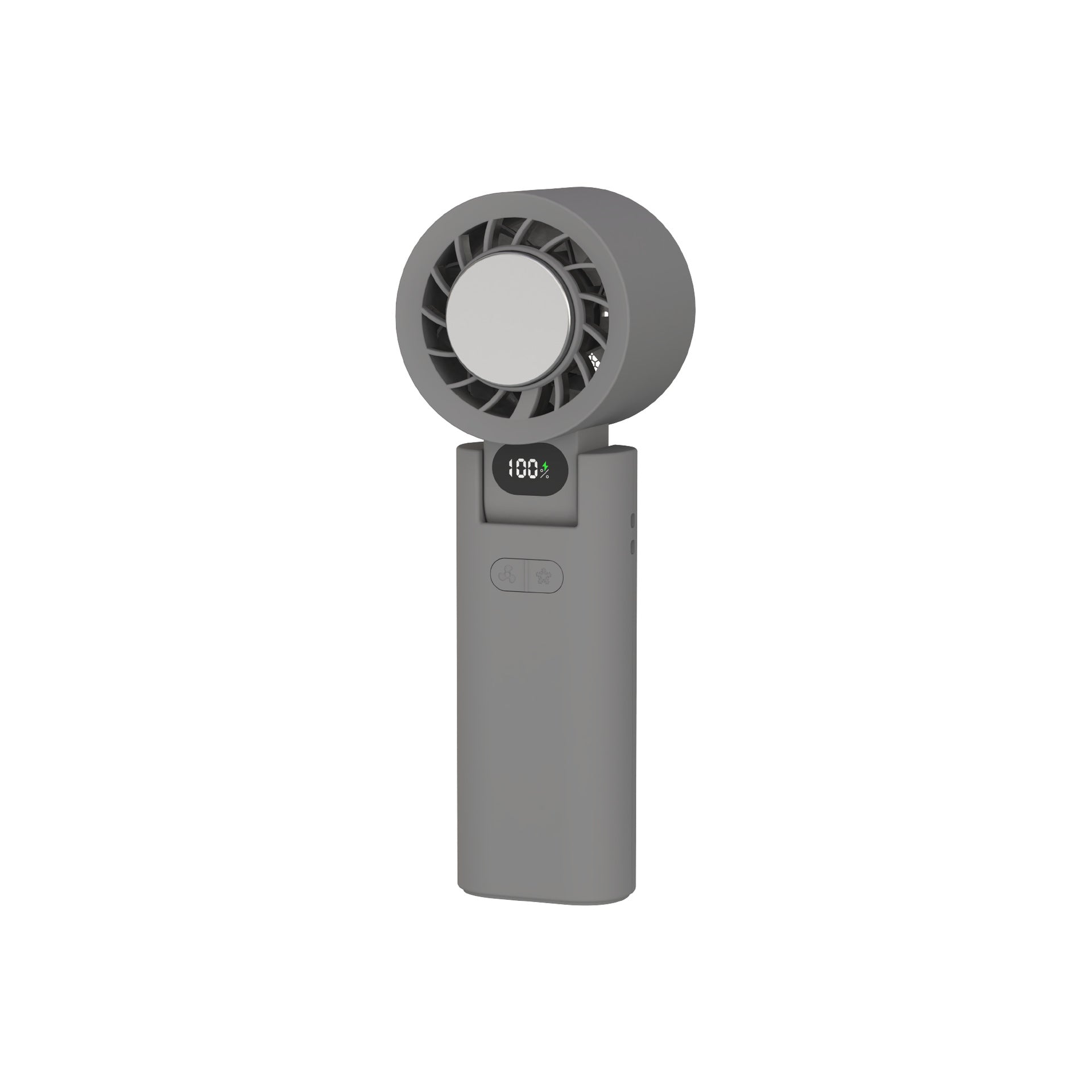 Portable Rechargeable Personal Fan with Digital Display and Multiple Speeds