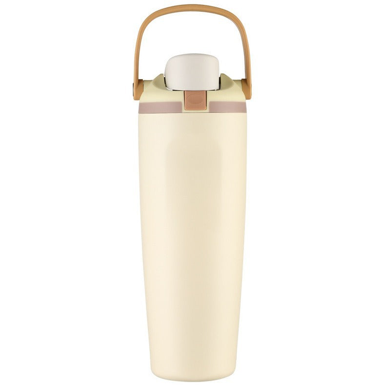 Stainless Steel Vacuum Insulated Water Bottle Double-Walled Leak-Proof with Carry Handle