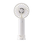 Portable USB Rechargeable Personal Fan with Multiple Speeds and LED Light Compact Handheld Fan for Women