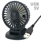 Harrow Portable USB Desk Fan Adjustable Angle Compact Lightweight Quiet Operation