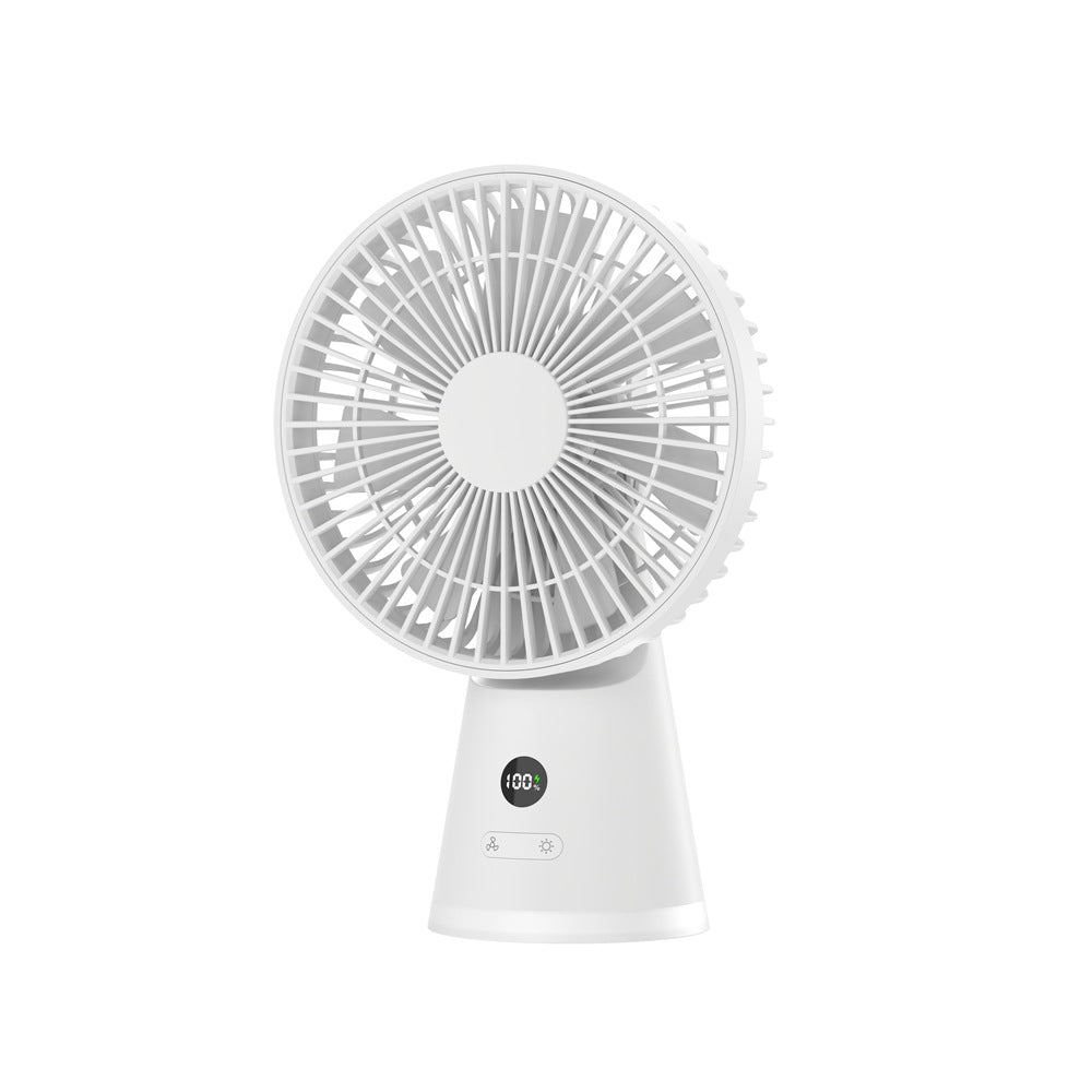 Portable Personal Fan with LED Display Adjustable Speed Lightweight Rechargeable