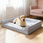 Harrow Orthopedic Dog Bed with Non-Slip Bottom and Raised Edges for Joint Support